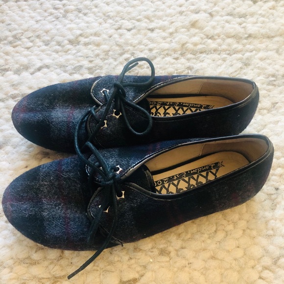 F-Troupe Tartan wool lace-ups - Picture 2 of 5